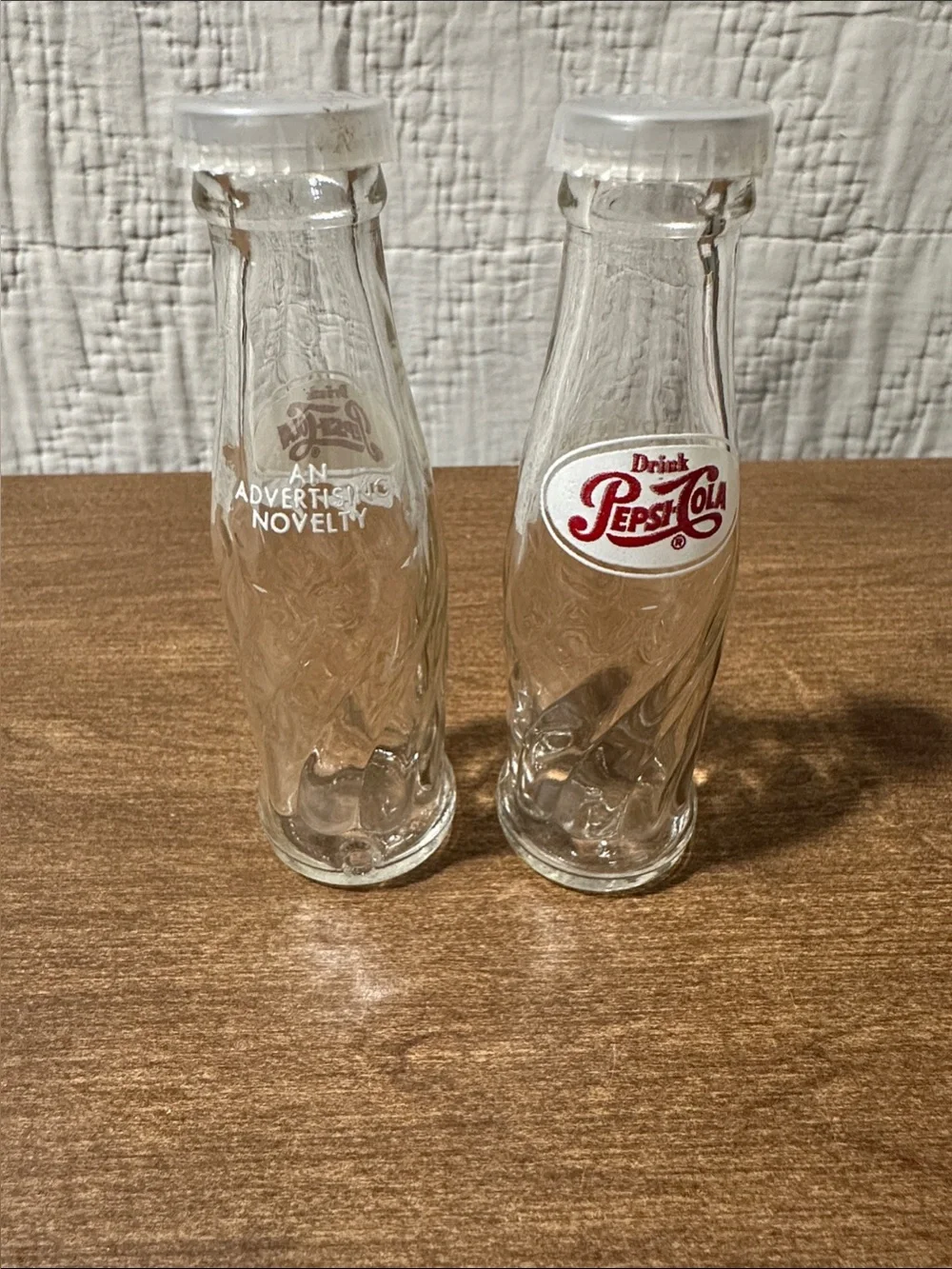 Mini Pepsi bottles 1960 salt and pepper shakers